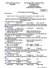 Đề khảo sát chất lượng Lớp 9 (Lần 2) môn Hóa học - Mã đề 591 - Năm học 2019-2020 - Phòng giáo dục và đào tạo Cẩm Giàng